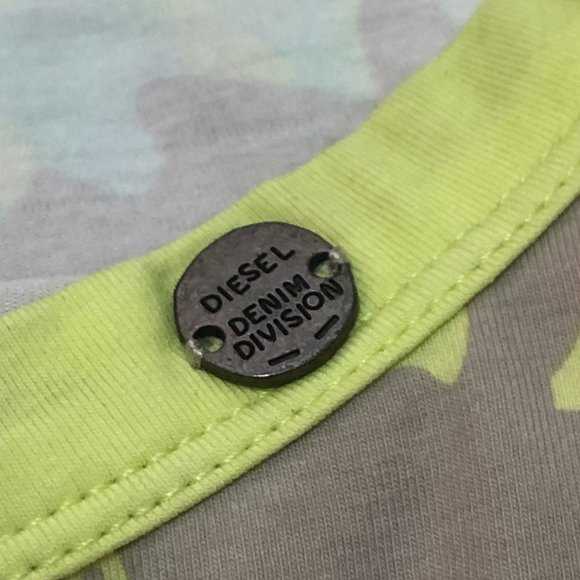 Diesel Round Neck Neon Top - XS - Picture 4 of 8